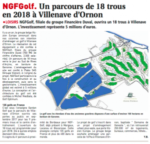Journal des Entreprises NGF Groupe financière duval