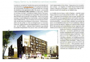 Happy senior ou la résidence senior revisitée par le groupe duval