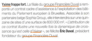 yxime groupe duval eric