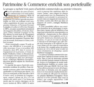 Patrimoine & Commerce enrichit son portefeuille groupe duval eric duval