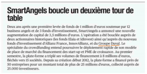 SmartAngels finance son accélération avec 3,5 M€